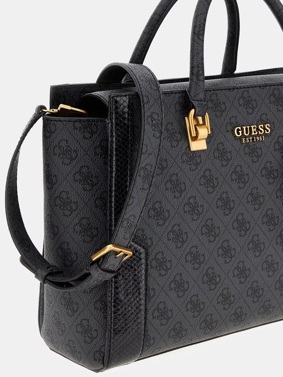 Luxusní Ajiona kabelka, Černá barva, T/U