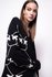 Pinko, Černá barva Monogram Jacquard svetr