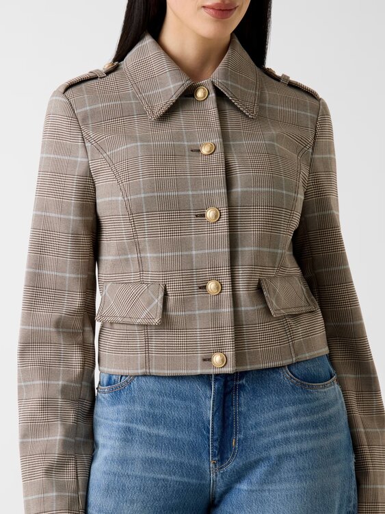 Geraldine bunda – GUESS, Béžová barva Ženy