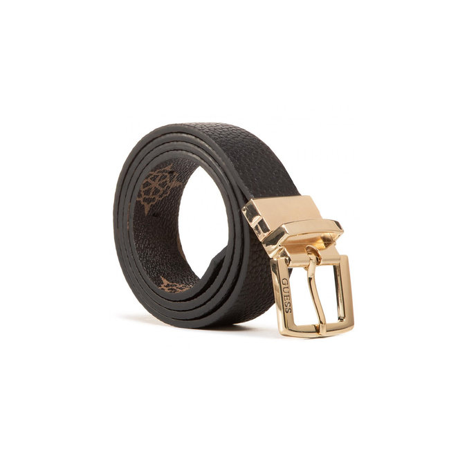 Guess, Černá, Zlatá barva Uptown Chic 4G pásek