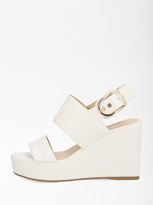 Módní FL6NOLPEL04-CREAM KLÍNOVÉ SANDÁLY, 2021