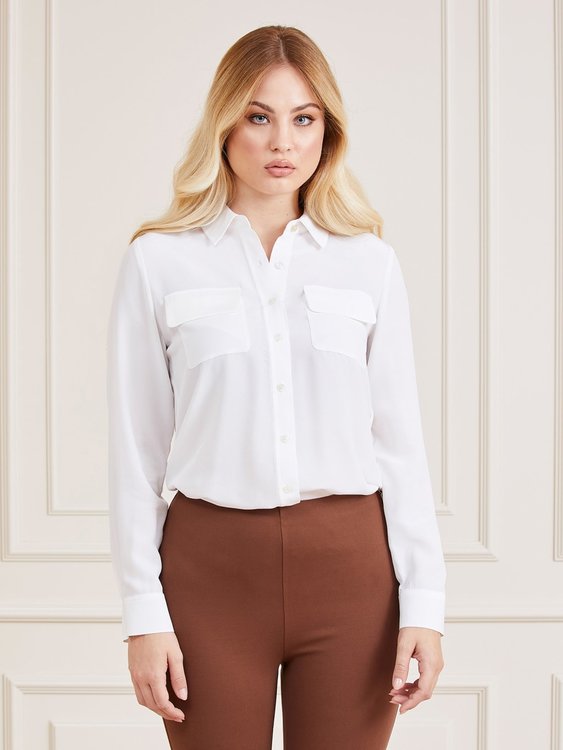 Luxusní Essence košile, Bílá barva, XS, S, M, L, XL