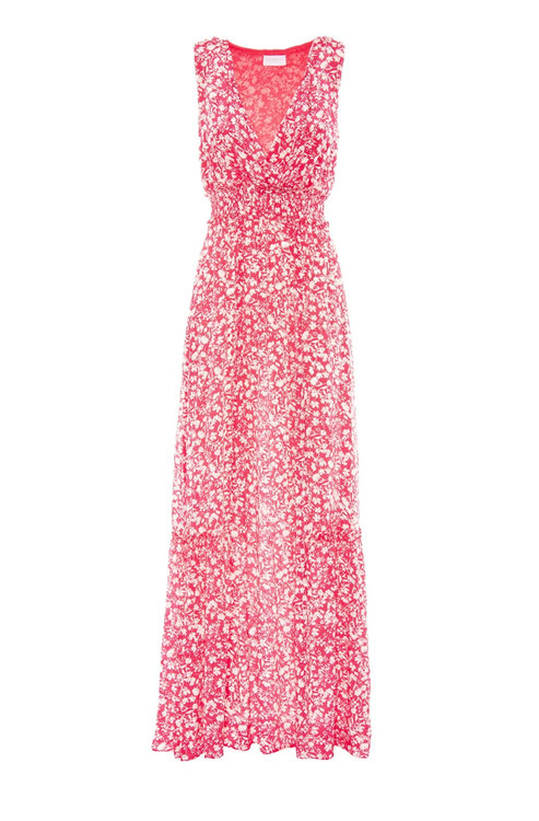 Luxusní Arpa šaty, Červená barva, 38(XS), 40(S), 42(M), 44(L), 46(XL)