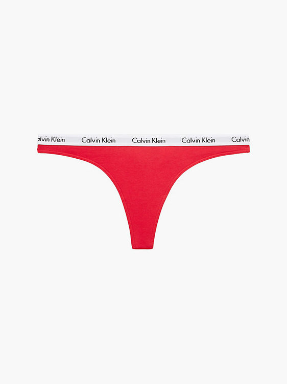 Calvin Klein Underwear – Carousel tanga, Červená barva