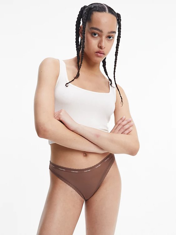 Módní Bottom's Up Refresh tanga 3ks, Červená, Hnědá barva, 2022