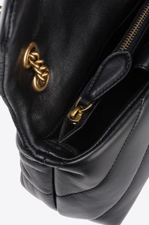 Luxusní Love Mini Puff kabelka, Černá barva, U/Love Bags