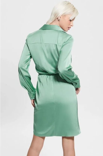 Módní Alya šaty, Zelená barva, 2023