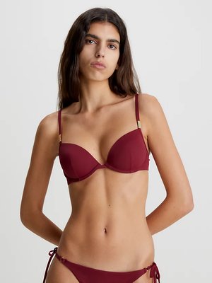 Core Solids plavky - Horní díl – Calvin Klein Swimwear, Červená barva Ženy
