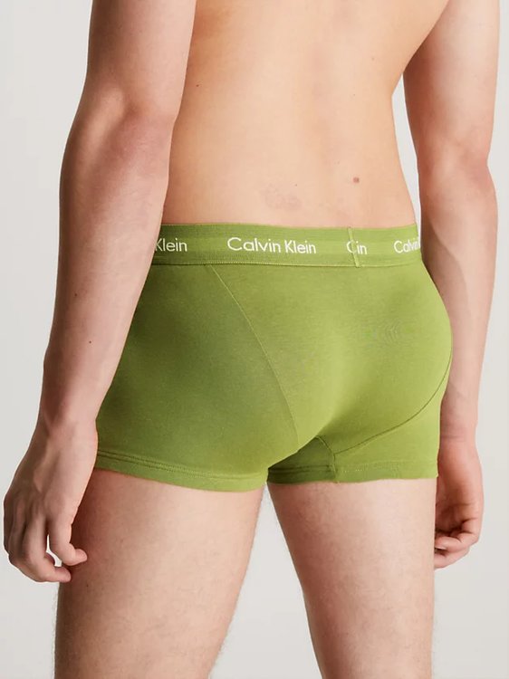 Módní Cotton Stretch boxery 3ks, Zelená barva, 2023