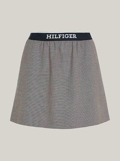 Elasticated Short sukně Černá, Šedá barva Ženy