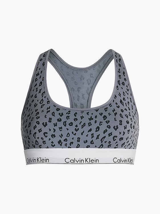 Calvin Klein Underwear – Modern Cotton podprsenka, Černá, Šedá barva