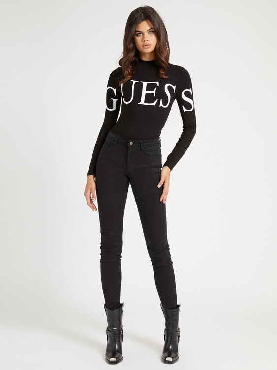 Luxusní Alissa body, Černá barva, L, XL