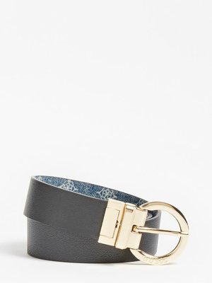 Módní Alby pásek, Černá, Modrá, Zlatá barva, 2021