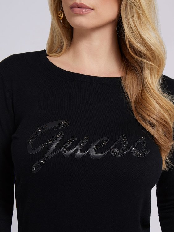 Luxusní Liliane svetr, Černá barva, XS, S, M, L