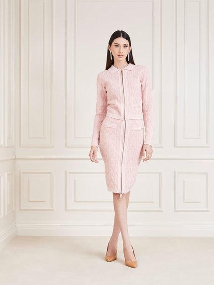 Módní Sibilla sukně, Růžová barva, 2023