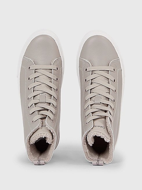 Flatform kotníková obuv Šedá barva Ženy