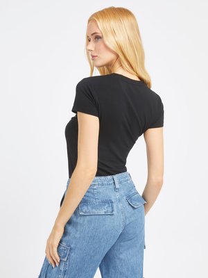 Roses Triangle triko – GUESS, Černá barva Ženy