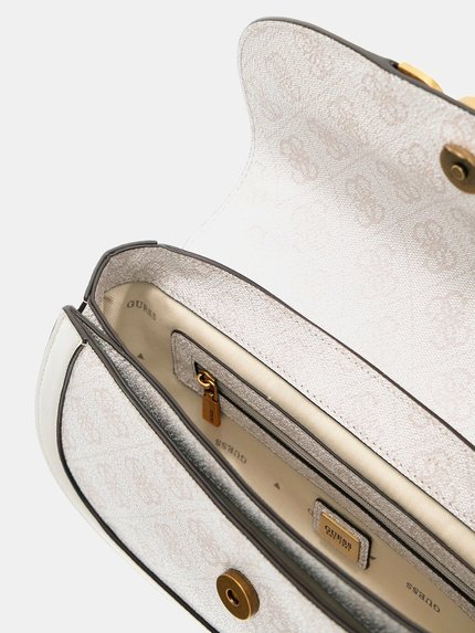 Módní Dagan crossbody, Bílá barva, 2024