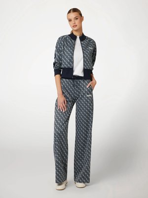 Sarah 4G Logo mikina na zip – GUESS, Modrá barva Ženy