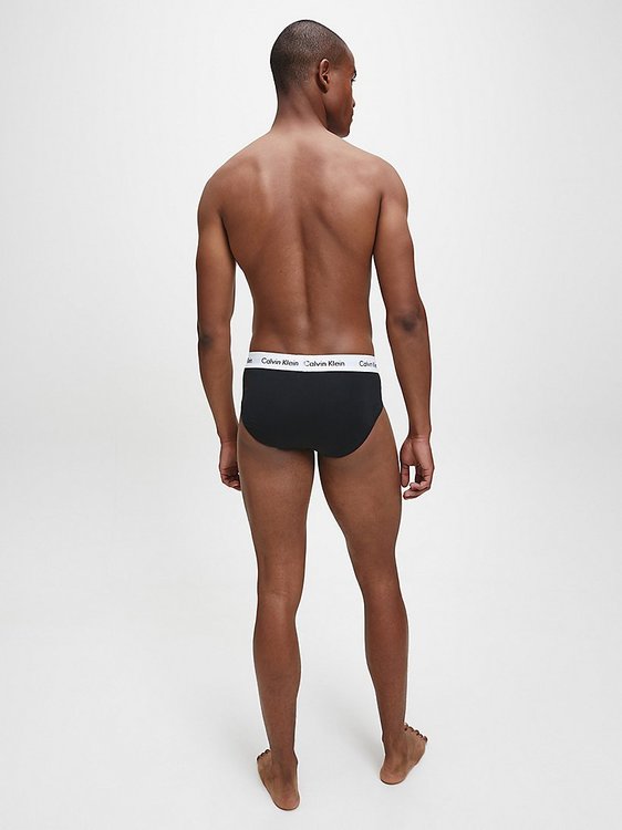 Módní Slipy 3 pack, Černá barva, BASIC