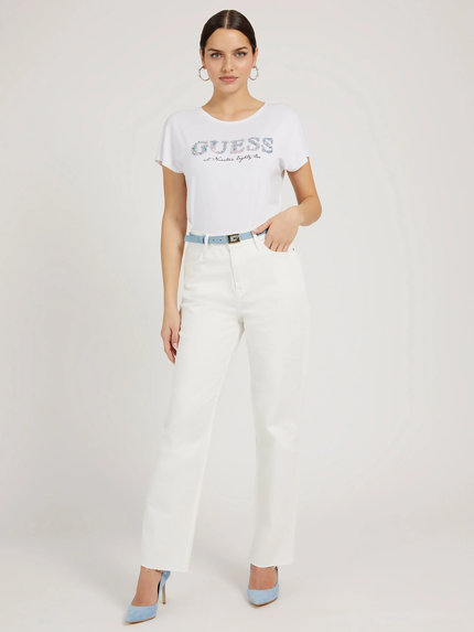 Módní Stine triko, Bílá barva, 2022