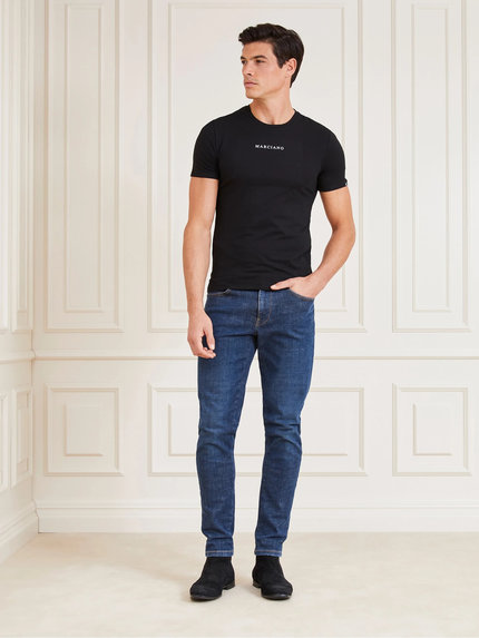 Módní Round triko, Černá barva, 2022