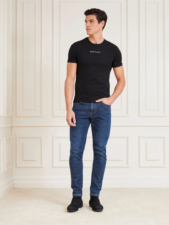 Módní Round triko, Černá barva, 2022