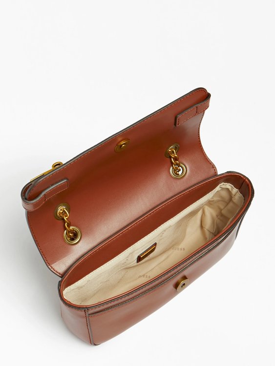 Módní Maime hobo crossbody, Hnědá barva, 2022