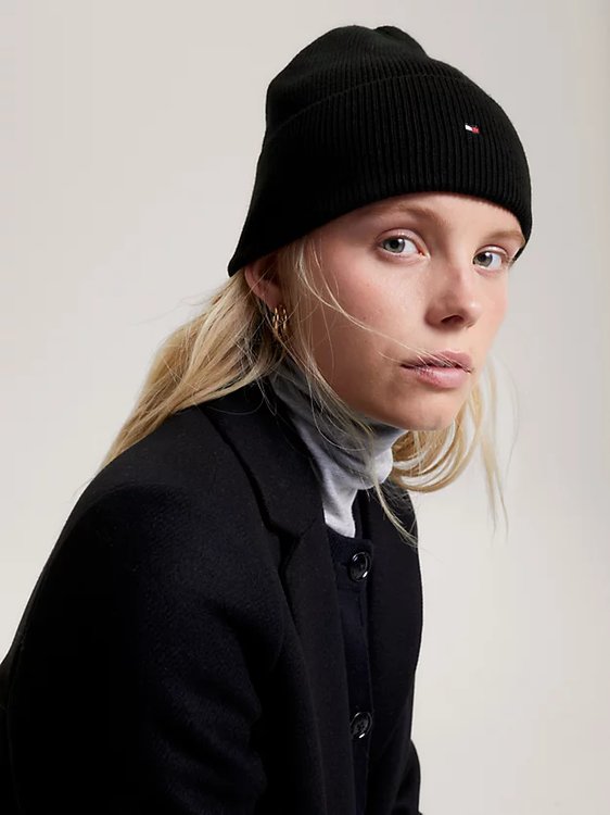 Módní Essential Flag čepice, Černá barva, 2023