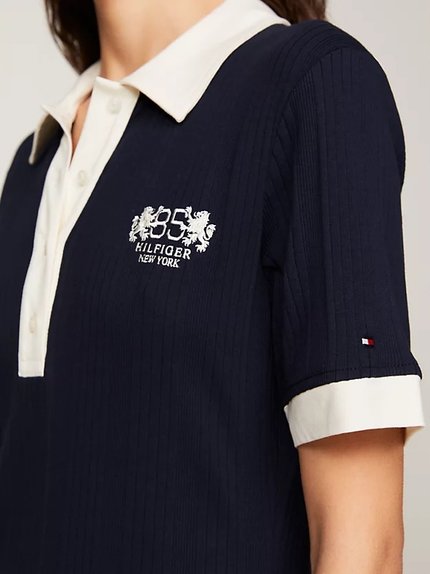 Módní Crest 85 Polo šaty, Modrá barva, 2024