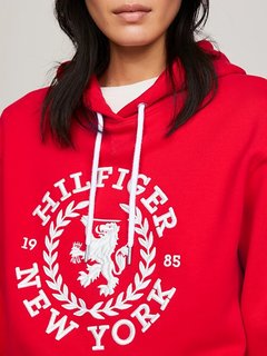 Luxusní Reg Crest mikina, Červená barva, XS, S, M, L