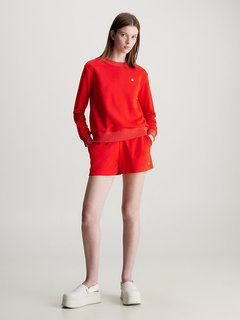 Luxusní CK Embro Badge šortky, Červená barva, XS, S, M, L