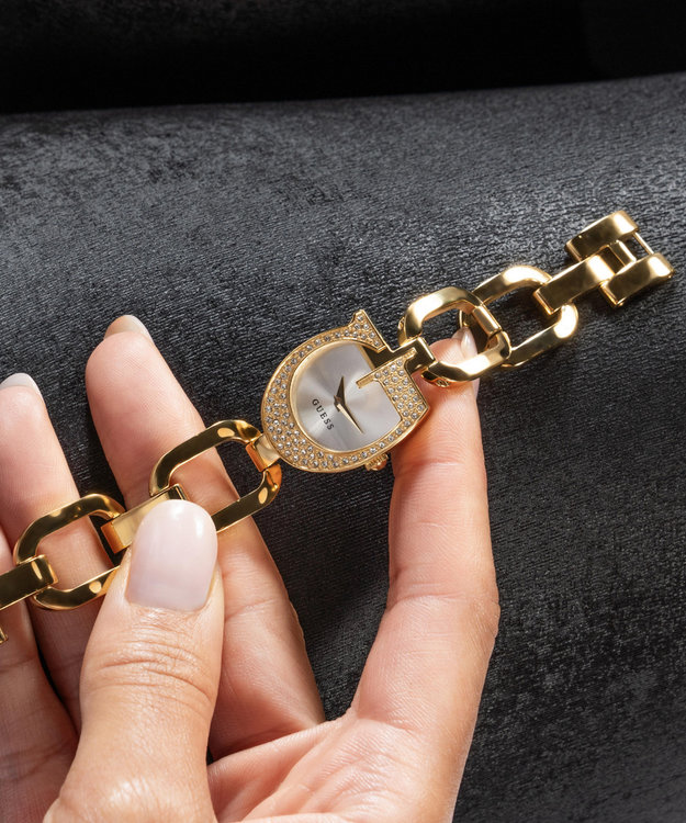 GUESS, Zlatá barva Gia hodinky