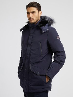 Guess – Technical parka, Modrá, Navy barva