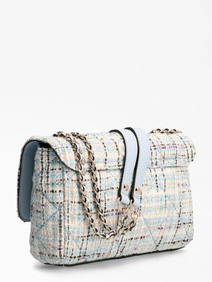 Cessily tweed crossbody – Guess, Modrá barva Ženy