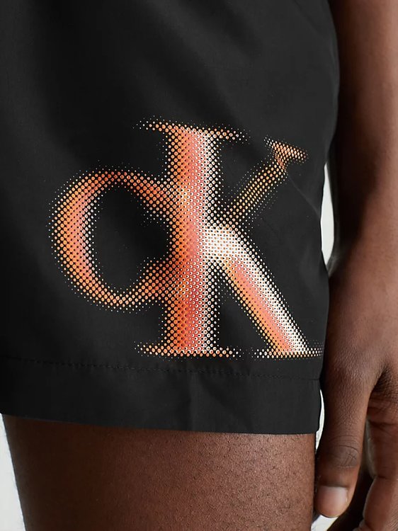 Luxusní CK Monogram plavky, Černá barva, M, L, XL