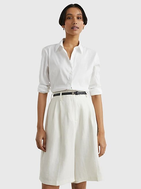 Tommy Hilfiger – Heritage košile, Bílá barva