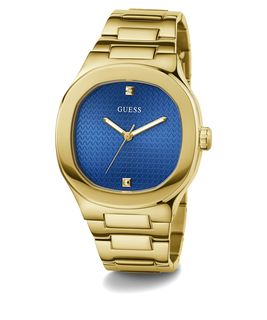 Luxusní Headline hodinky, Modrá, Zlatá barva, UNI