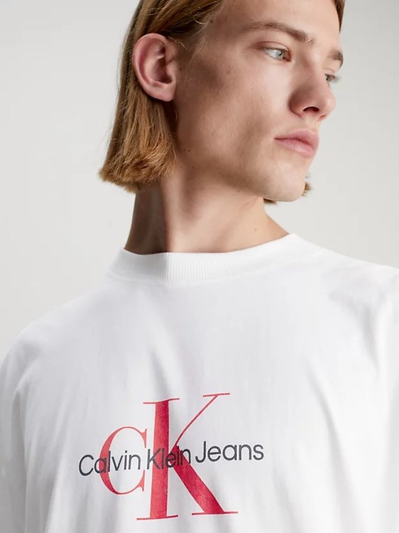 Módní Archival Monologo triko, Bílá barva, 2024