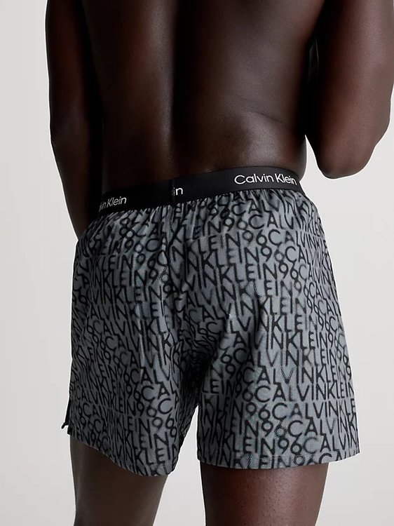 Módní CK 96 Woven trenky 3ks, Černá, Oranžová, Šedá barva, 2024