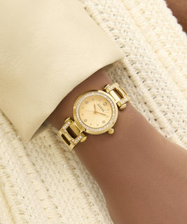 GUESS, Zlatá barva Ginger hodinky
