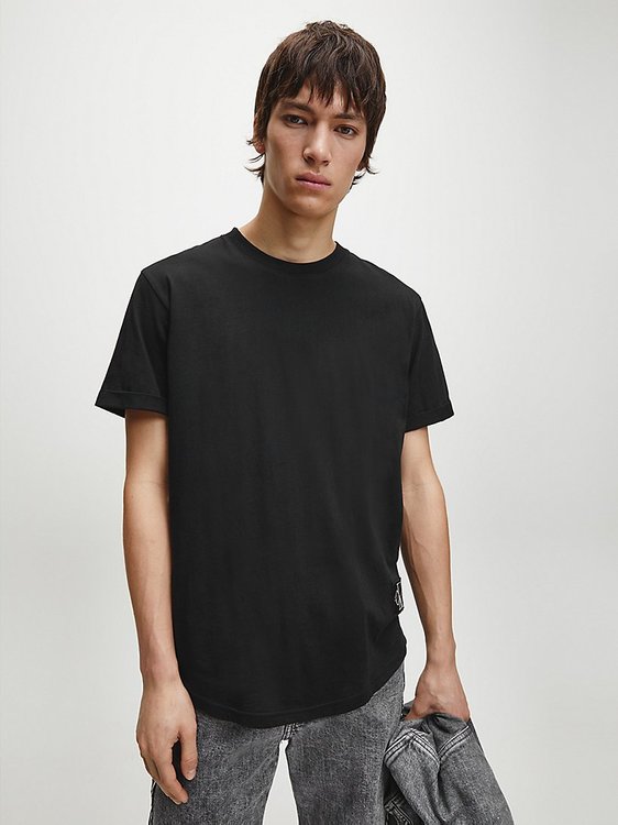 Calvin Klein Jeans – Badge Triko, Černá barva