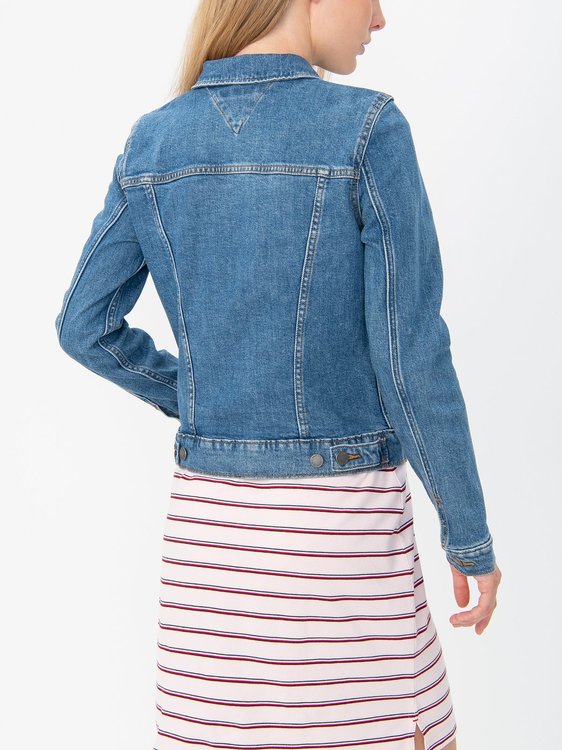 Denim bunda – Tommy Hilfiger, Modrá barva Ženy