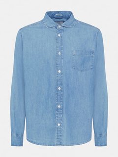 Luxusní Denim košile, Modrá barva, M, XL