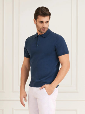 Marciano – Formal polo tričko, Navy barva