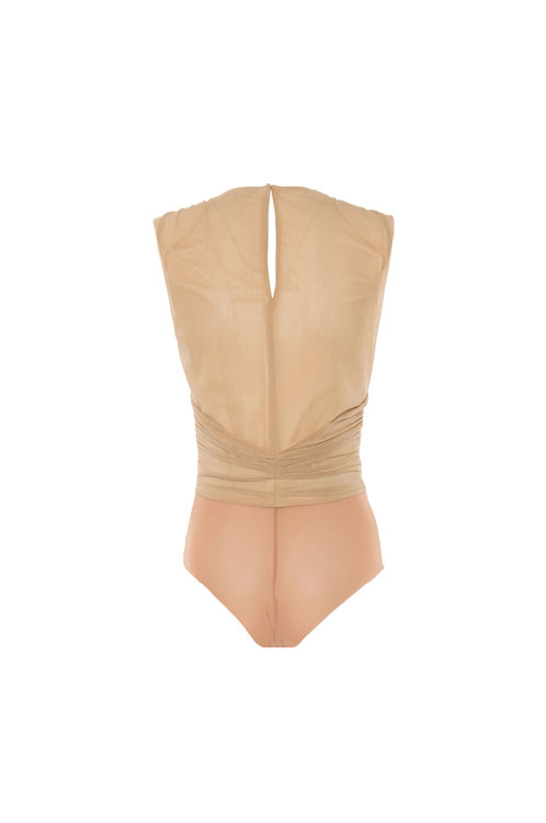 Luxusní Fernes top, Béžová, Zlatá barva, 38(XS), 40(S), 42(M), 44(L)