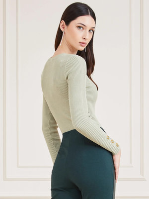 Flora svetrový top – Marciano, Zelená barva Ženy