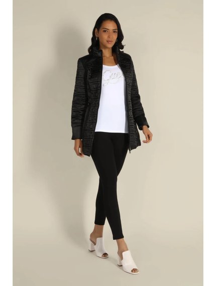 Módní Marine bunda, Černá barva, 2022