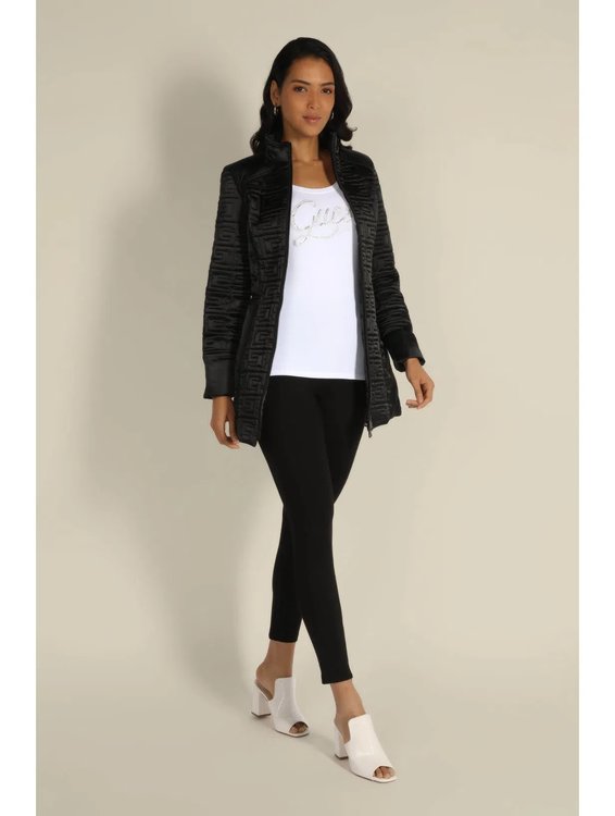 Módní Marine bunda, Černá barva, 2022