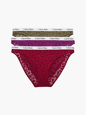 Calvin Klein Underwear – Carousel bikiny 3ks, Červená, Růžová barva